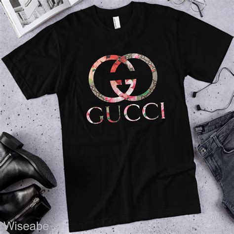 gucci t shirts cheap with a flower|gucci cheapest shirt.